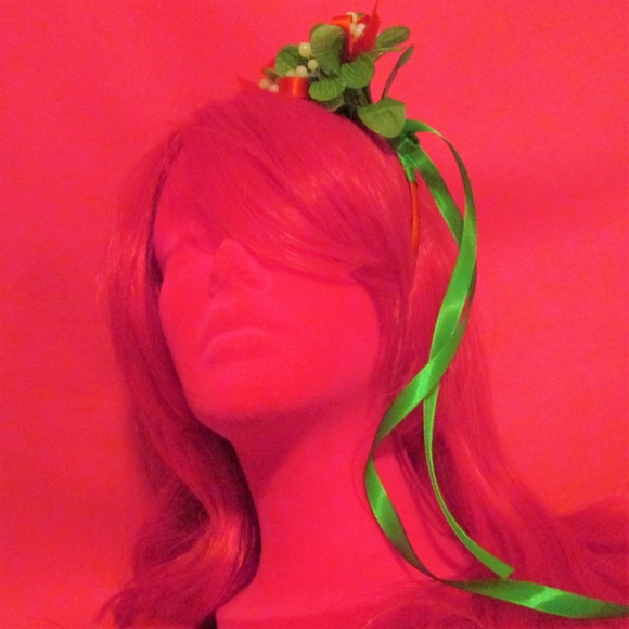 ugly christmas fascinator mistletoe headband main image 6